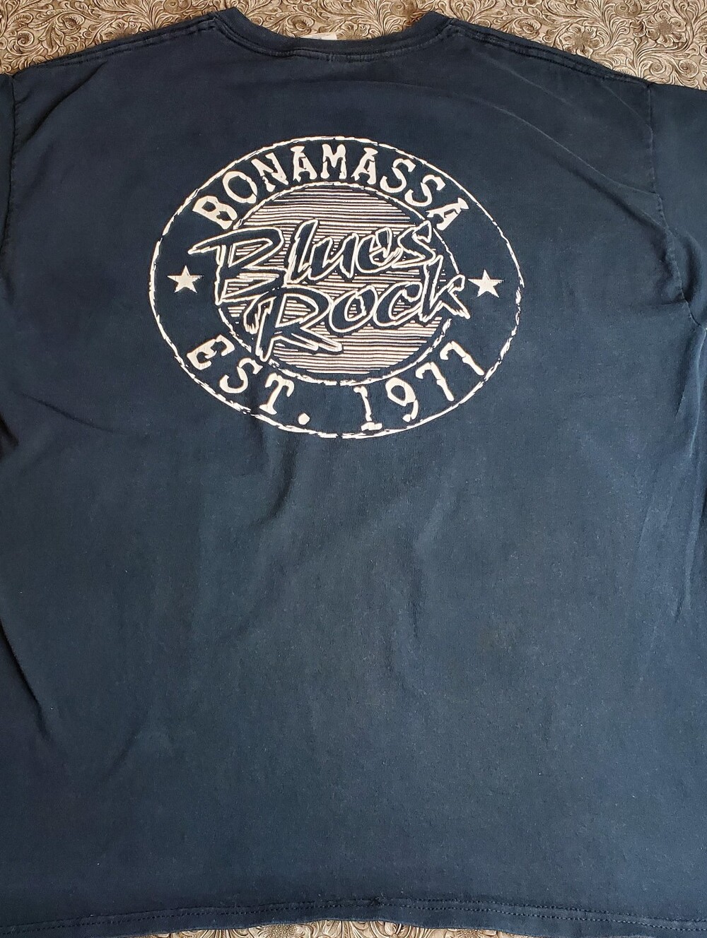 Joe Bonamassa Blues Rock 2 Sided Print Tee Sz. XL Est. 1977 Gildan Label